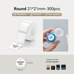 NIIMBOT Round Label Tape for B21, B1, B3S, K3-13