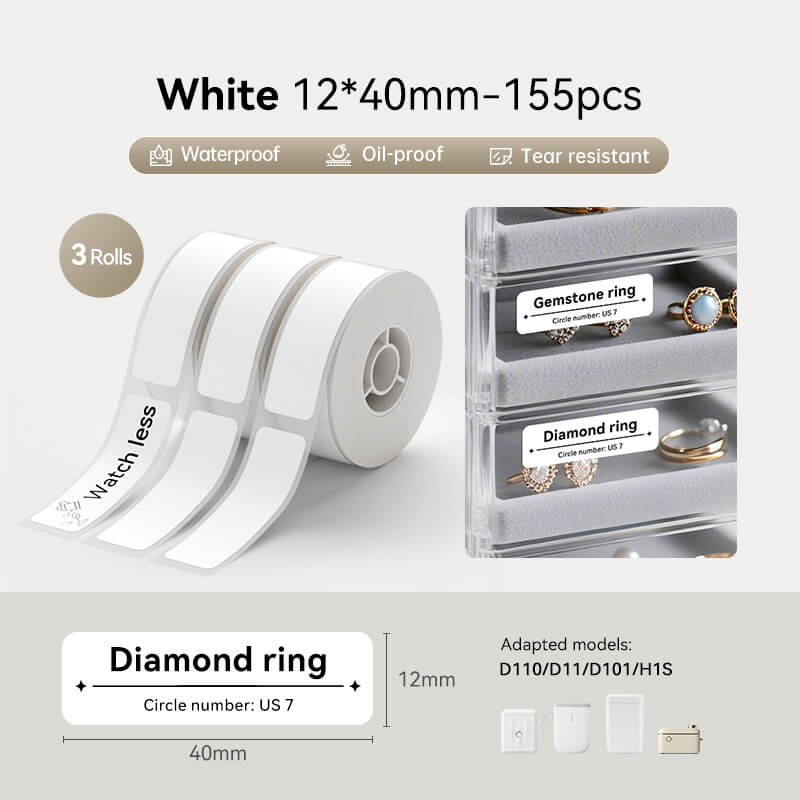 NIIMBOT Label Tape Set for D11, D110, D101-14