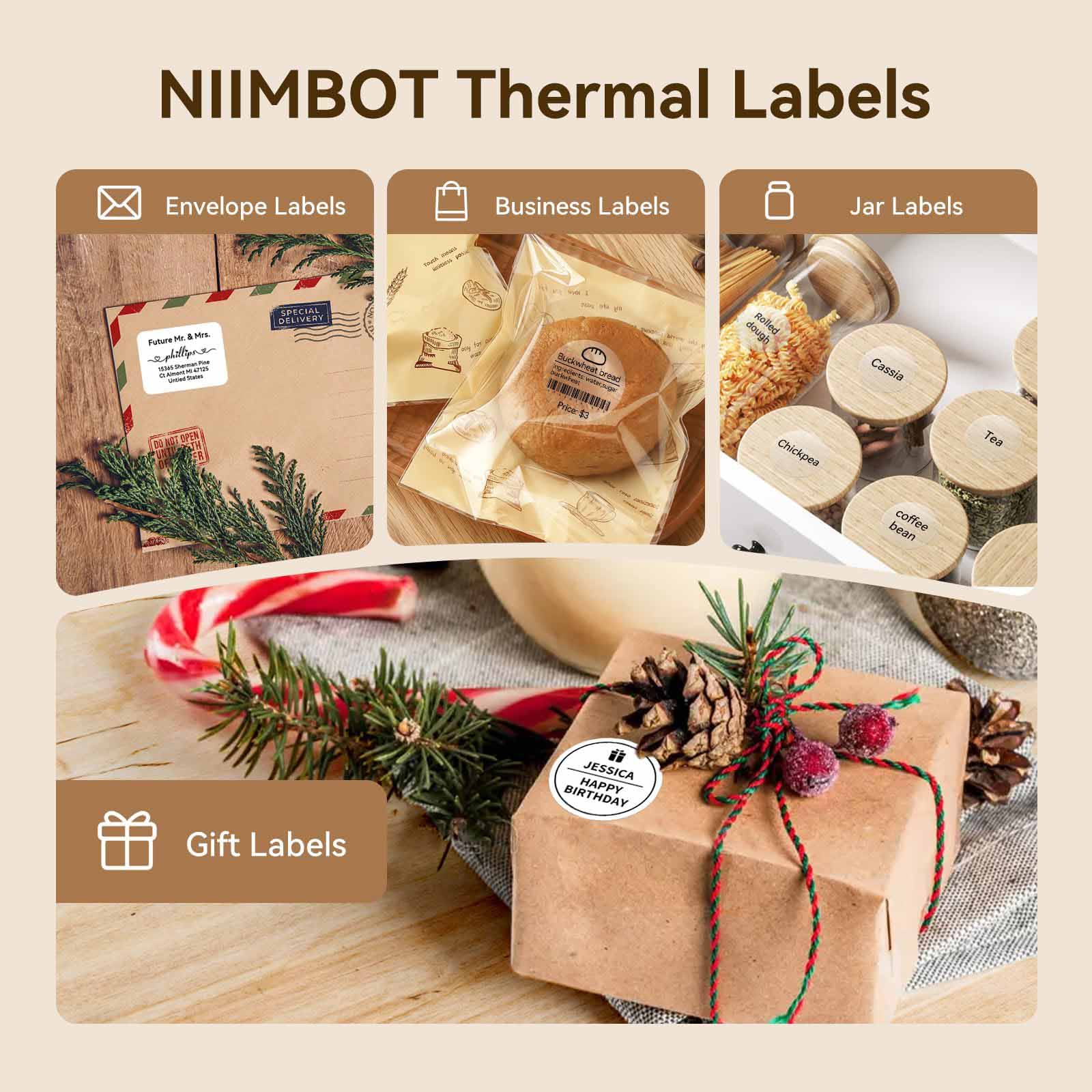 NIIMBOT Clear Label Tape for B21, B1, B3S, K3-10