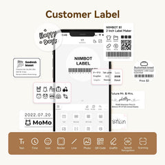 NIIMBOT Clear Label Tape for B21, B1, B3S, K3-8