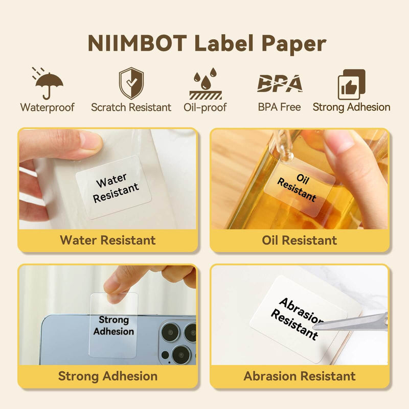 NIIMBOT Clear Label Tape for B21, B1, B3S, K3-6