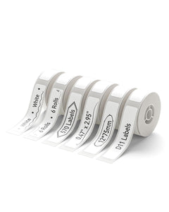 NIIMBOT White and Clear Label Tape Set