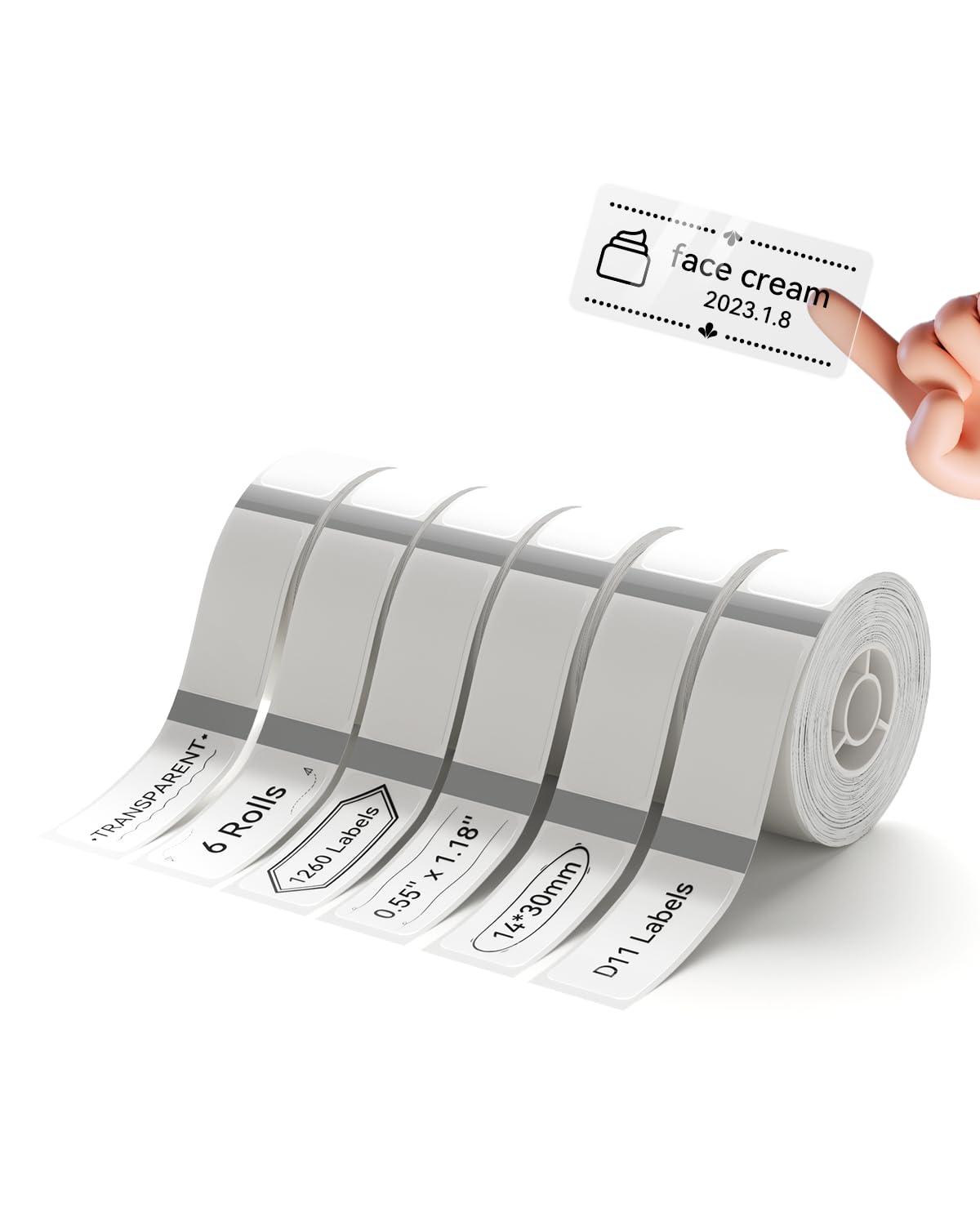 NIIMBOT Transparent Label Tape for D11, D110, D101-19