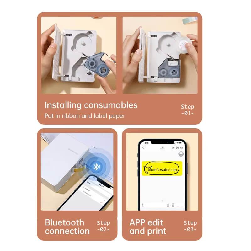 NIIMBOT N1 Pure Color Label Stickers, Durable PET Material, No Fading-7