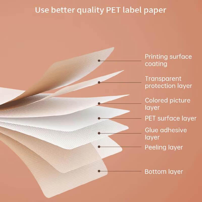 NIIMBOT N1 Pure Color Label Stickers, Durable PET Material, No Fading-9