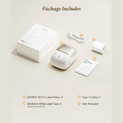 NIIMBOT B2 Pro 300 DPI High Definition, Portable Thermal Label Printer with Fun APP for Photos, Scrapbook, Home,School Oragnization-7