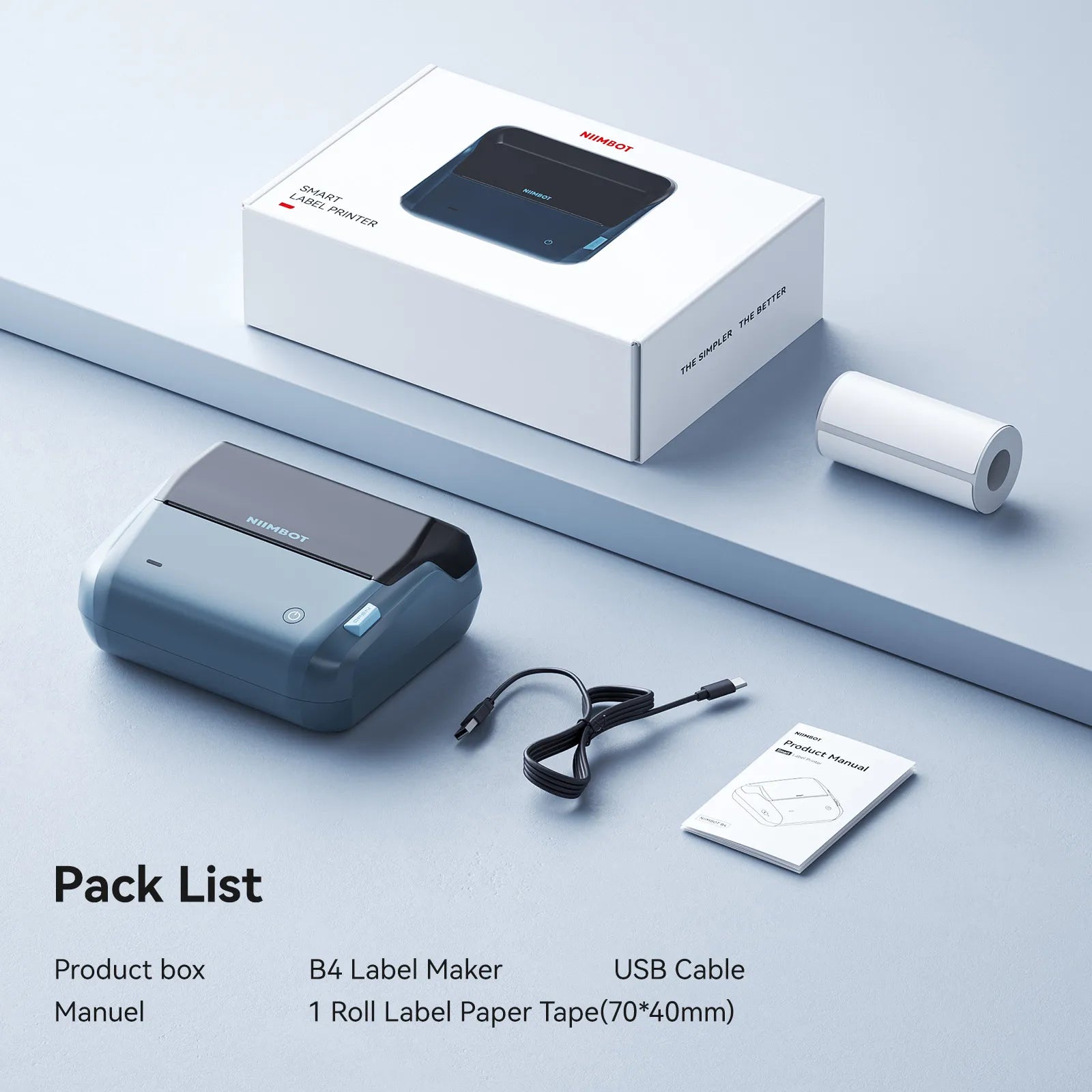 NIIMBOT B4 Inkless Thermal Label Maker for Shipping Label, Idea for bussiness&offices-9