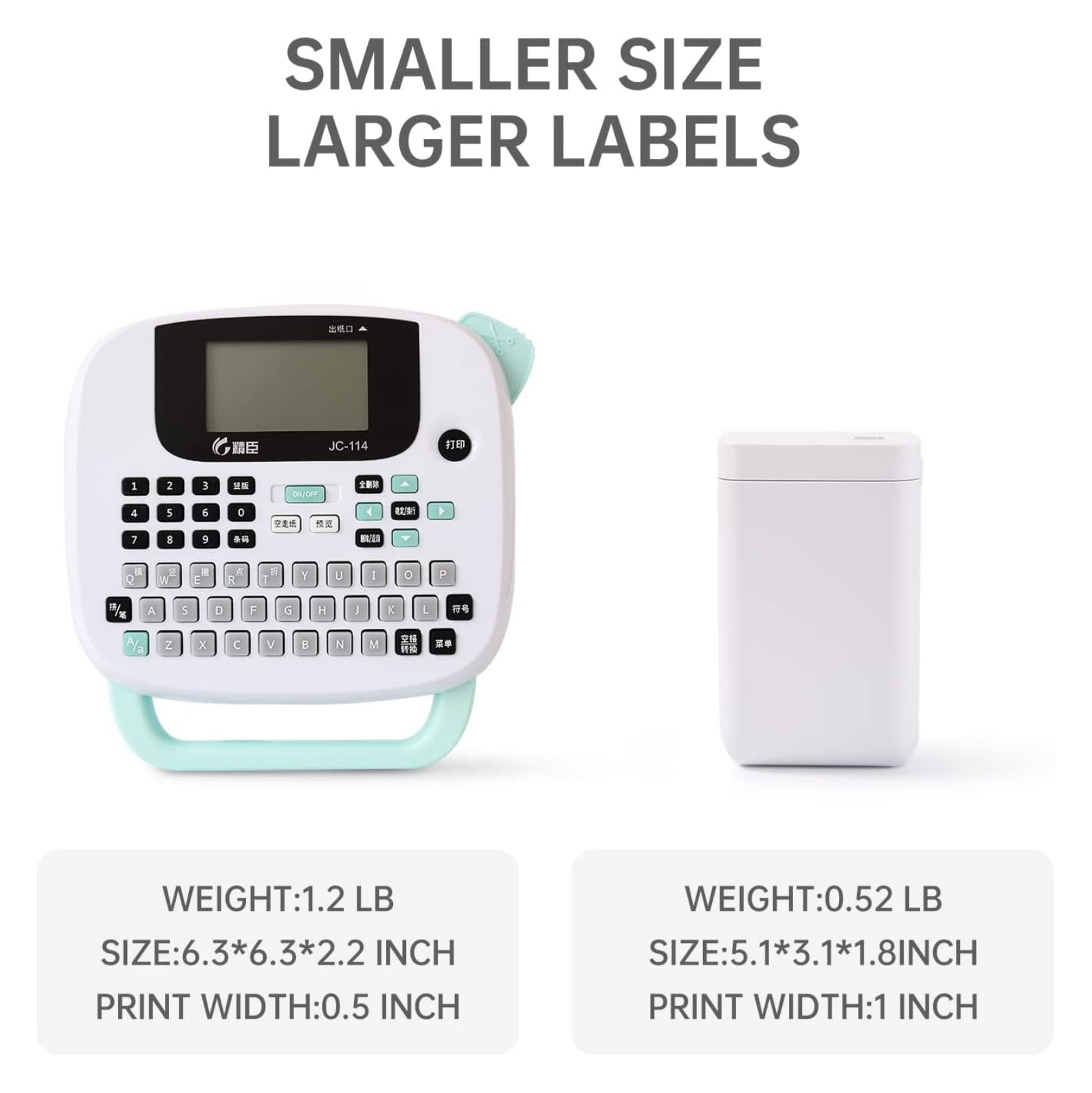 NIIMBOT Label Maker Machine with Tape D101 Label Printer 0.5 to 1 Inch Wide Wireless Connection