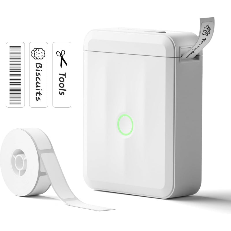 NIIMBOT D110 Upgraded Mini Label Maker, Bluetooh Thermal Inkless Sticker Printer
