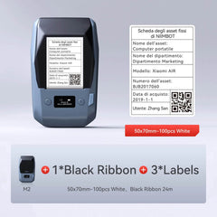 NIIMBOT M2 Label Maker with Tape 2Inch Thermal Transfer Support Color Ribbon Printing Bluetooth Sticker Printer-27