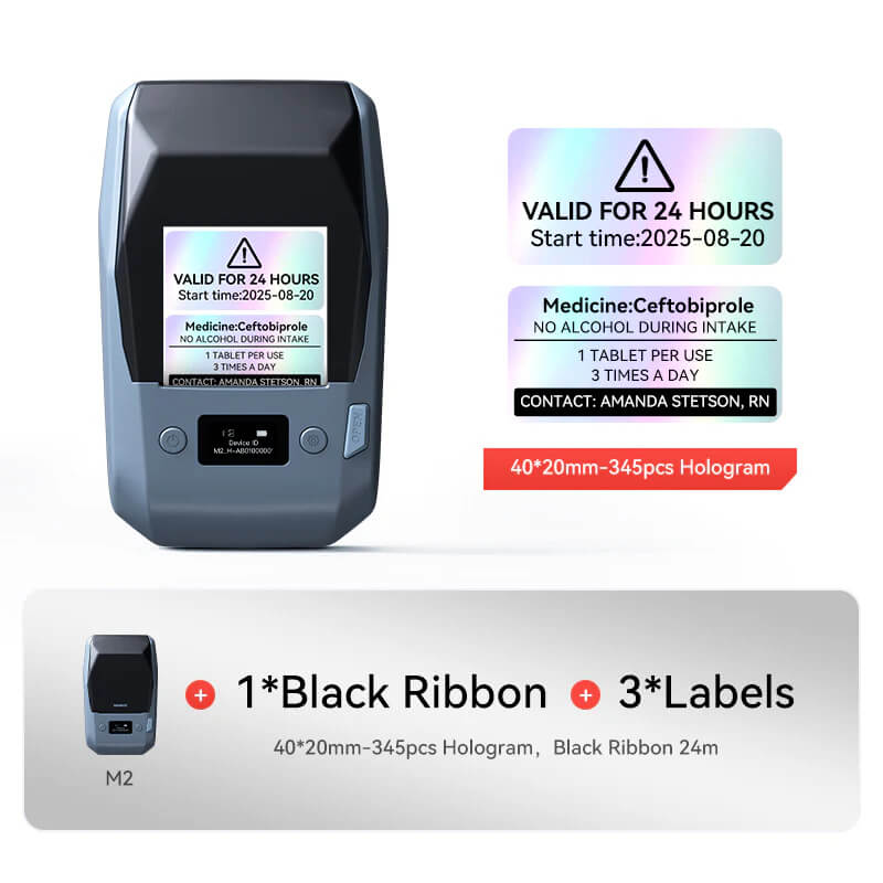NIIMBOT M2 Label Maker with Tape 2Inch Thermal Transfer Support Color Ribbon Printing Bluetooth Sticker Printer-19