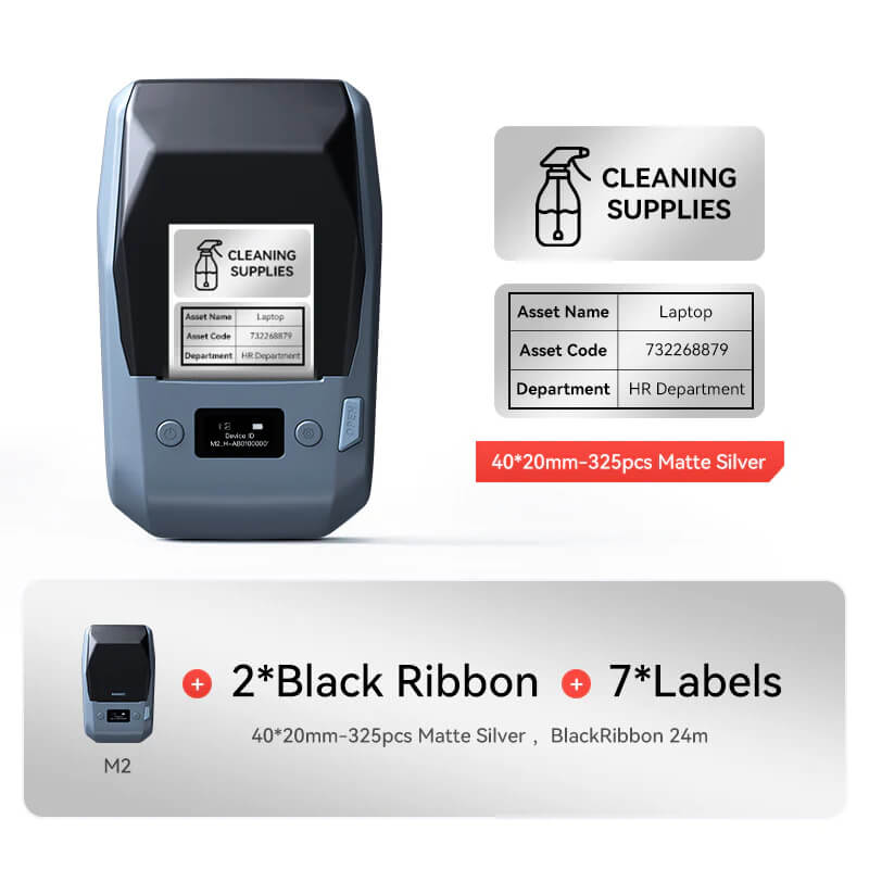 NIIMBOT M2 Label Maker with Tape 2Inch Thermal Transfer Support Color Ribbon Printing Bluetooth Sticker Printer-25