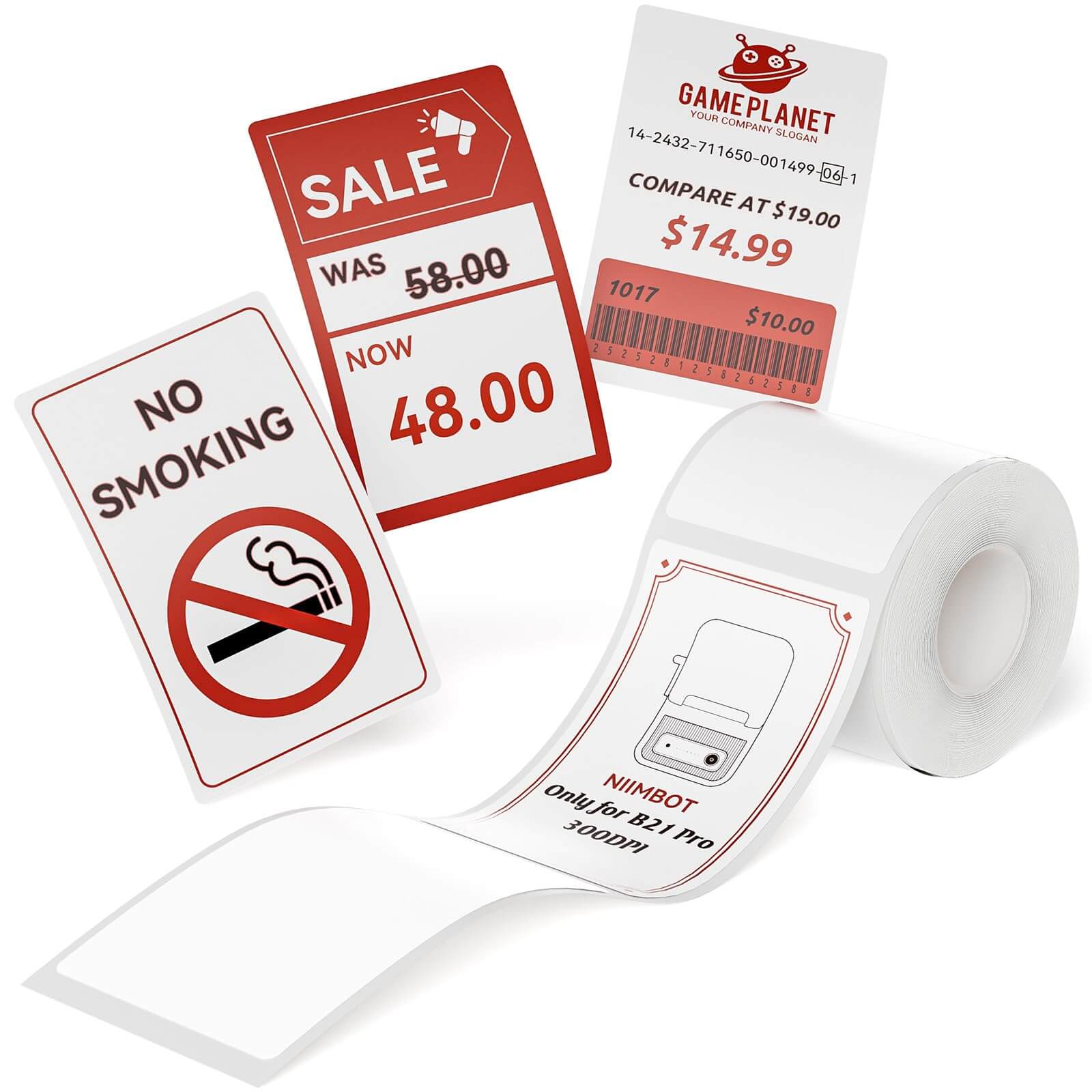 NIIMBOT Photo Papers or Red&Black Labels Only for B21 Pro/B1 Pro-36