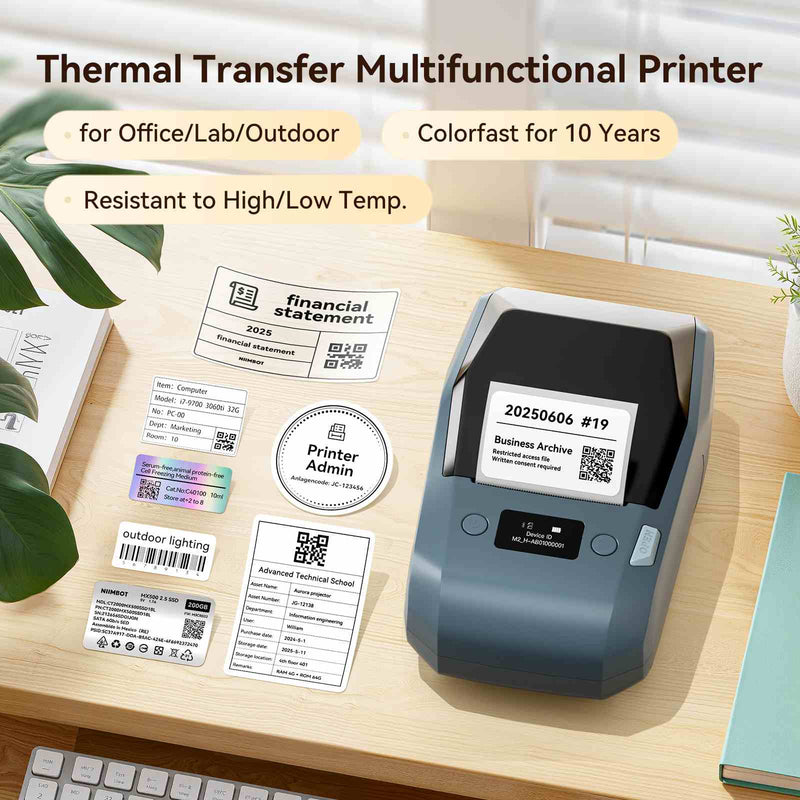 NIIMBOT M2 Smart Color Label Printer | Professional Wireless Thermal Transfer Label Maker-13