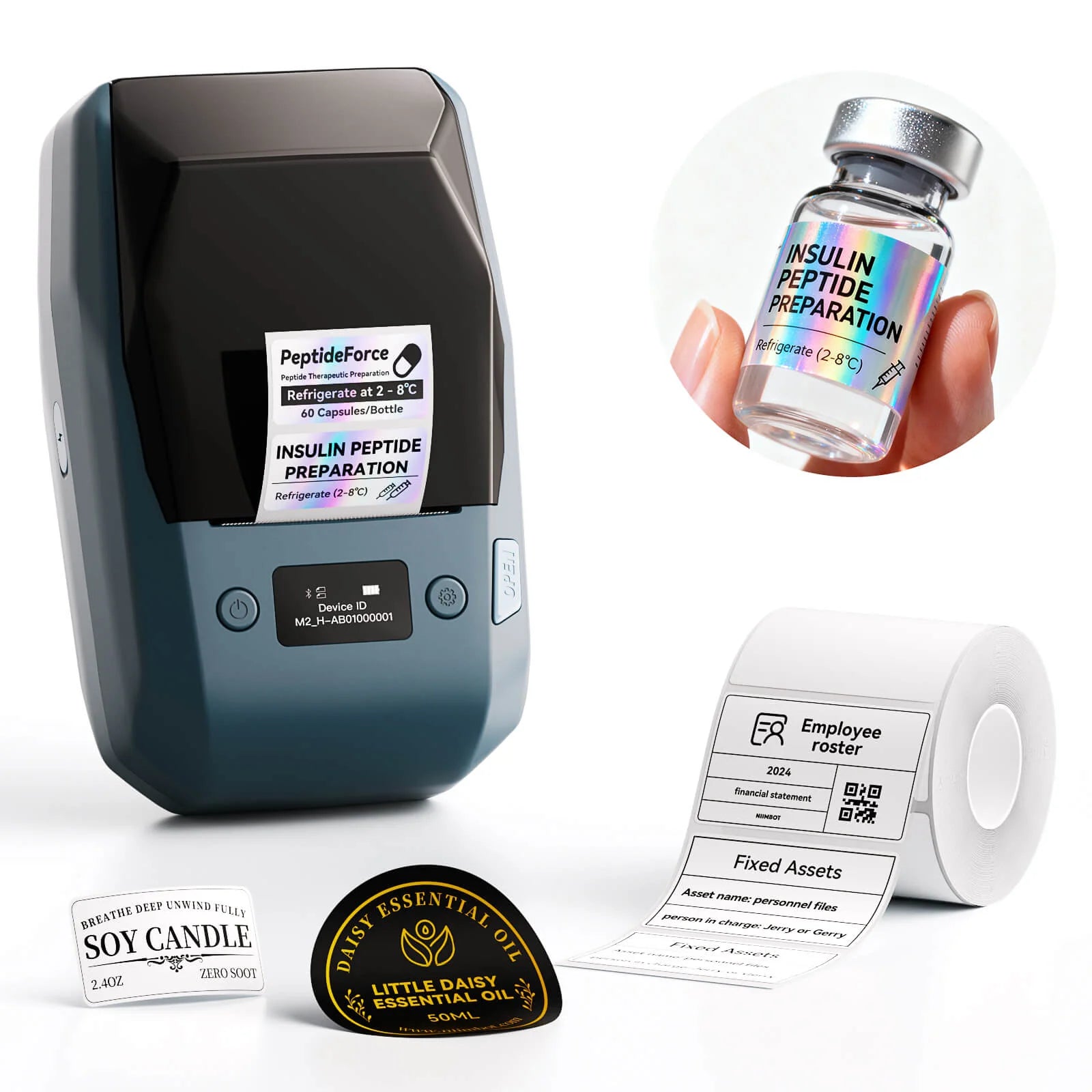 NIIMBOT M2 Label Maker with Tape 2Inch Thermal Transfer Support Color Ribbon Printing Bluetooth Sticker Printer-1