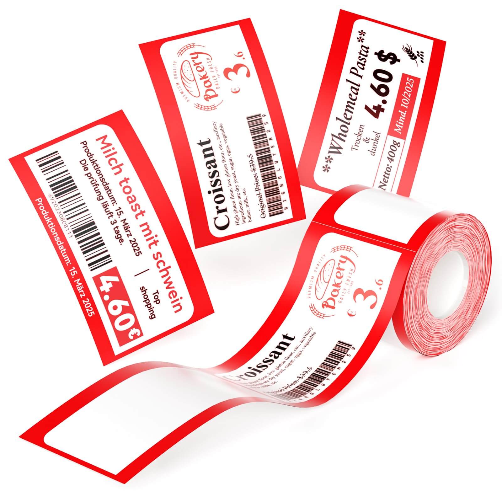 NIIMBOT Photo Papers or Red&Black Labels Only for B21 Pro/B1 Pro-32